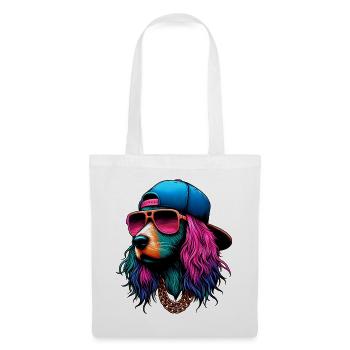 Chien - Sac en tissu - blanc - Devant
