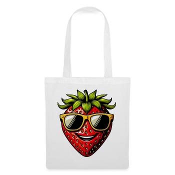Erdbeeren Erdbeeren - Stoffbeutel - Weiß - Vorne