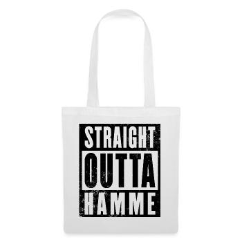 Straight outta Bochum Hamme Ruhrpott Ruhrgebiet - Stoffbeutel - Weiß - Vorne