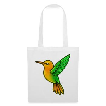 Colibri Oiseau - Sac en tissu - blanc - Devant