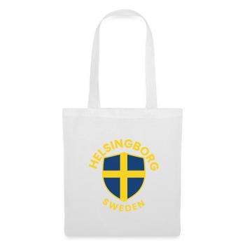 Helsingborg-Schild Schweden - Stoffbeutel - Weiß - Vorne