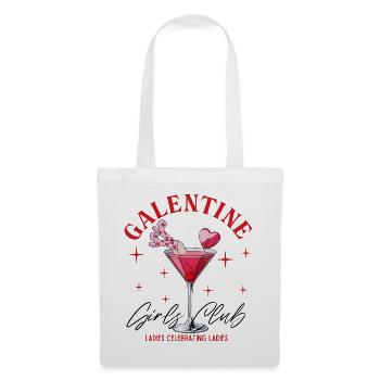 Valentine Girls Club Cocktail Illustration - Tote Bag - white - Front