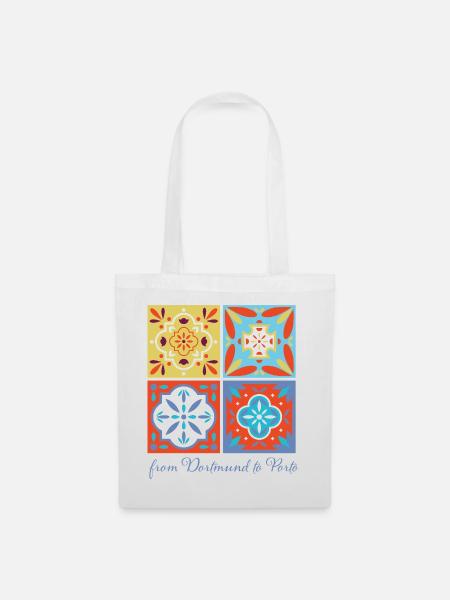 Dortmund to Porto - Tote Bag - white