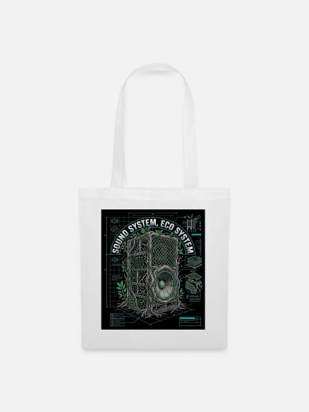 Plant Soundsystem - Stoffbeutel - Weiß