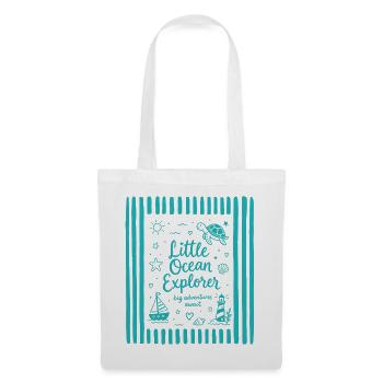 Turtle Little Ocean Explorer - Tote Bag - white - Front