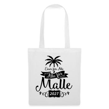 Einer Für alle Malle - Stoffbeutel - Weiß - Vorne