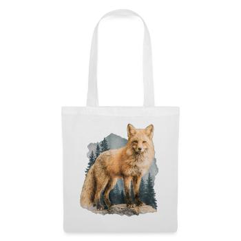 Renard Vintage - Sac en tissu - blanc - Devant