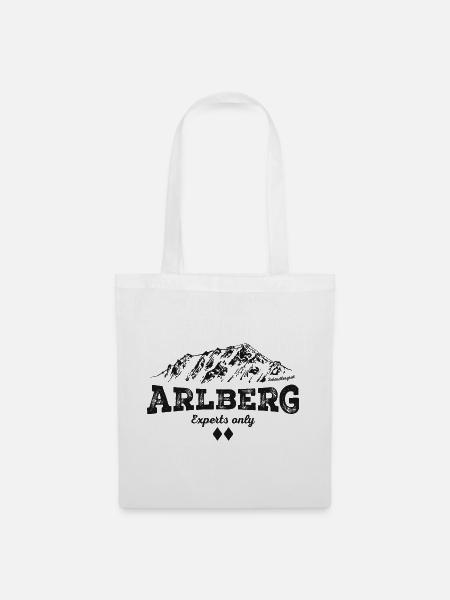 Schindlergrat Arlberg png - Stoffbeutel - Weiß