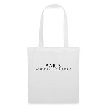 PARIS - Stoffbeutel - Weiß - Vorne