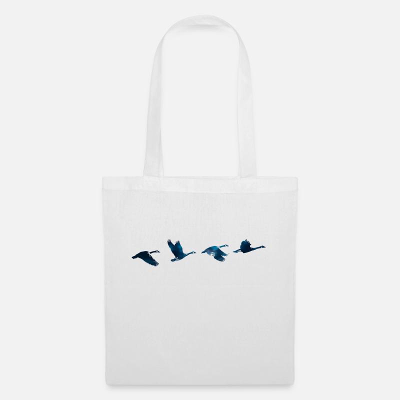 Geese #4 - Tote Bag - white