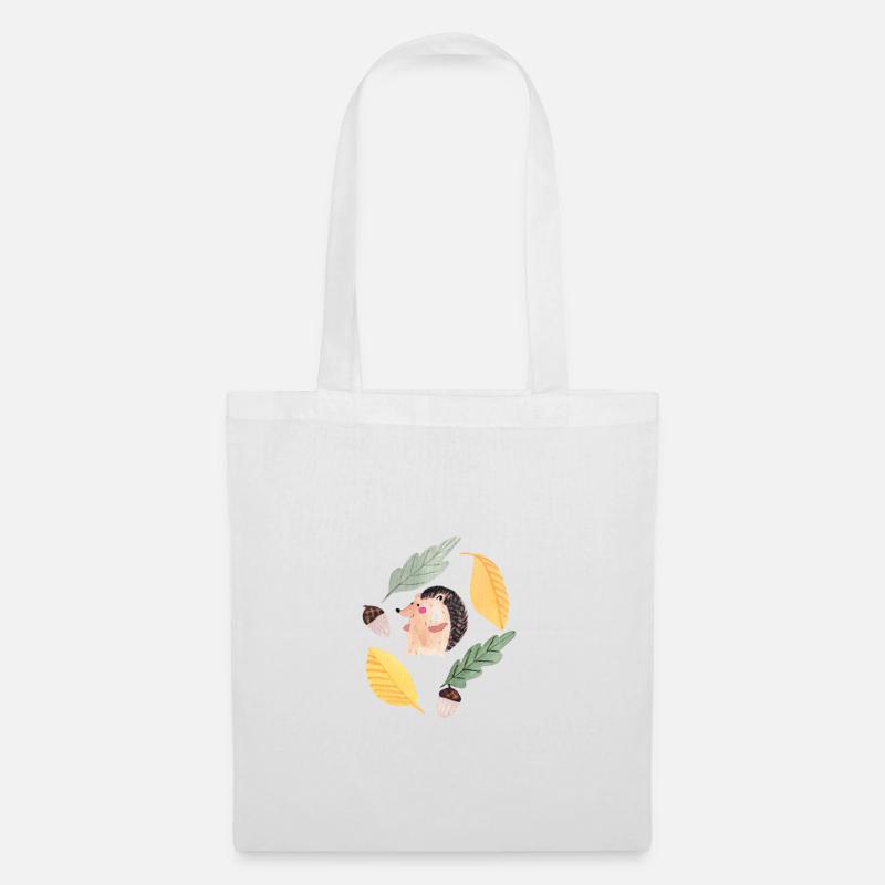 Igel - Stoffbeutel - Weiß