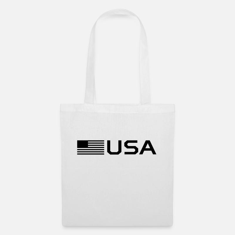 drapeau des Etats Unis - Sac en tissu - blanc