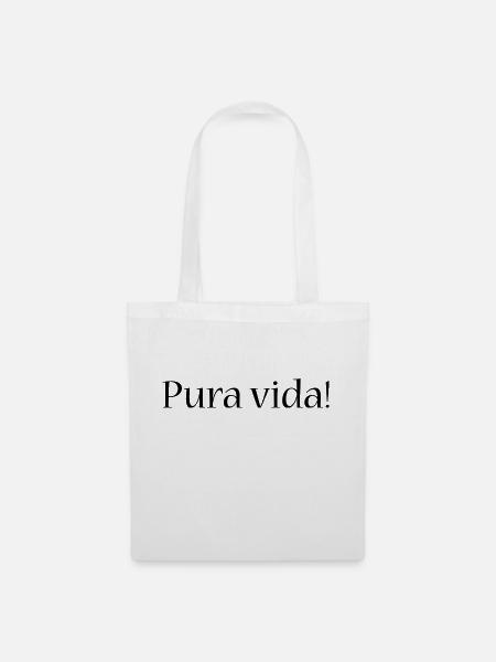 Pura vida - Stoffbeutel - Weiß