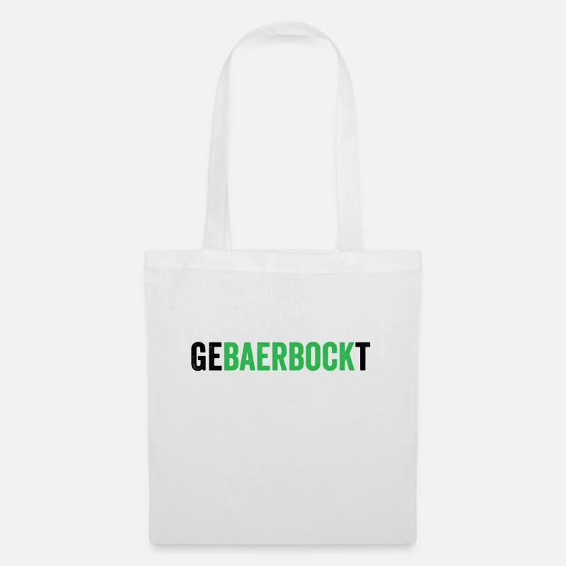 Gebaerbockt Grüne - Stoffbeutel - Weiß
