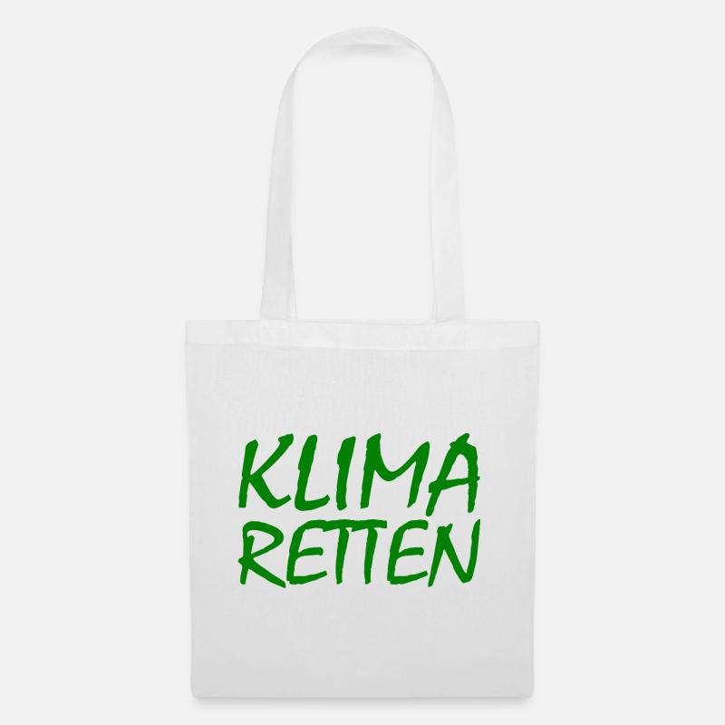 Klima retten - Stoffbeutel - Weiß