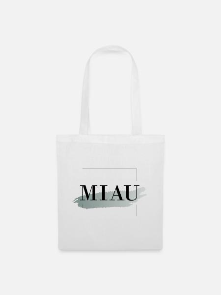 MIAU - Stoffbeutel - Weiß