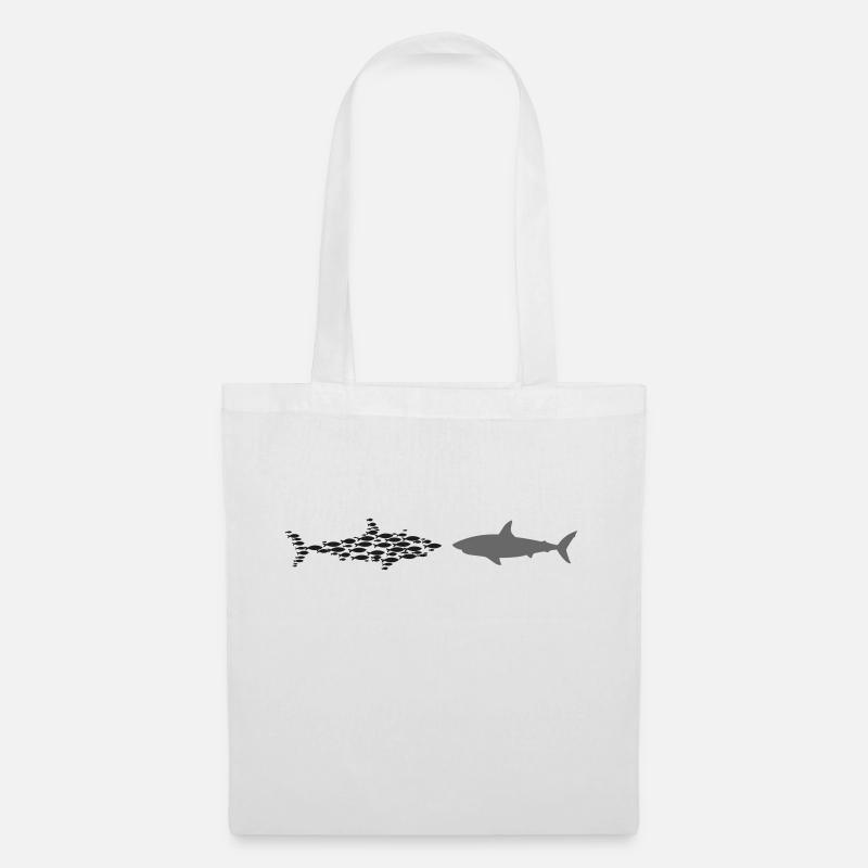 Shark - Tote Bag - white