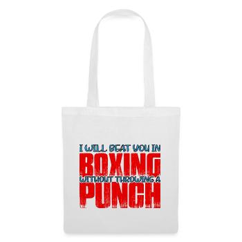 Vous battra en boxe sans lancer un coup de poing 4 - Sac en tissu - blanc - Devant