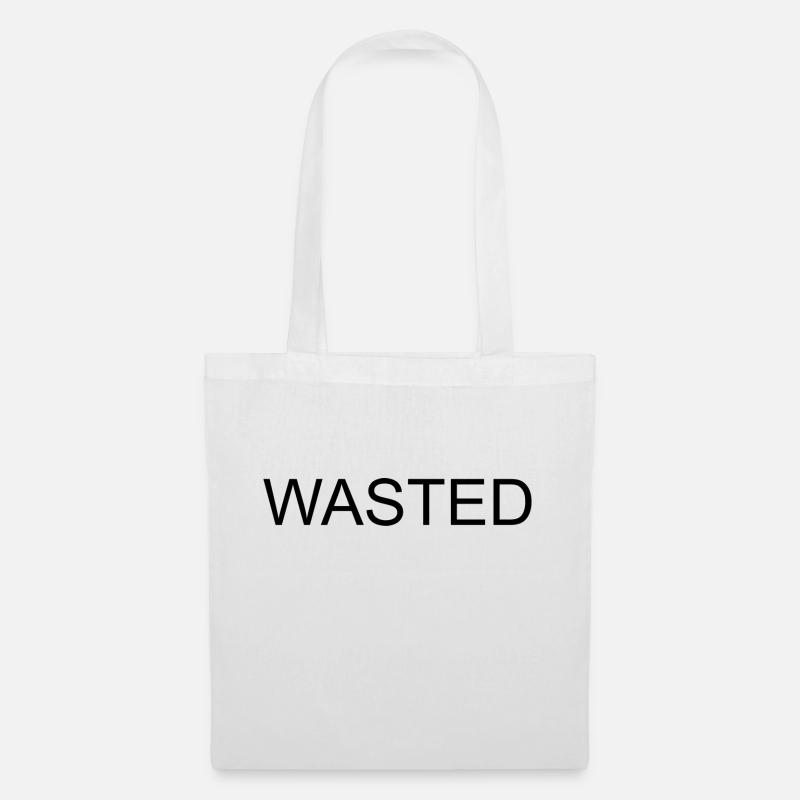 wastedd (black) - Stoffbeutel - Weiß
