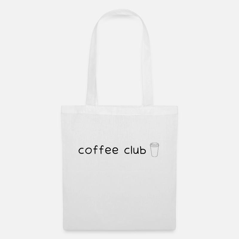 coffee club - Kaffee - Stoffbeutel - Weiß