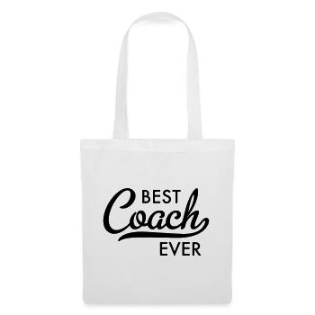 Meilleur entraîneur de tous les temps Typographie - Sac en tissu - blanc - Devant