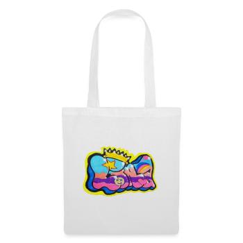 LINA GRAFFITI NAME FOR KID - Sac en tissu - blanc - Devant