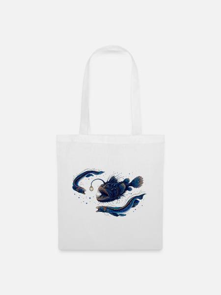 Kosmos-Blauer Sternenfisch - Stoffbeutel - Weiß