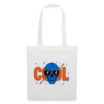 Cool Skull Flash Sunglasses - Tote Bag - white - Front