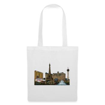 Las Vegas Neon Skyline Vintage - Stoffbeutel - Weiß - Vorne