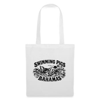Swimming Pigs Bahamas Sunset - Stoffbeutel - Weiß - Vorne