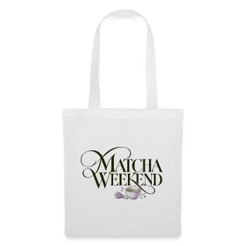 Matcha Wochenende Matcha Weekend Design - Stoffbeutel - Weiß - Vorne