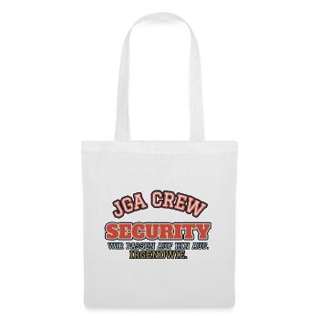 JGA Crew Security - wir passen auf ihn auf - Stoffbeutel - Weiß - Vorne