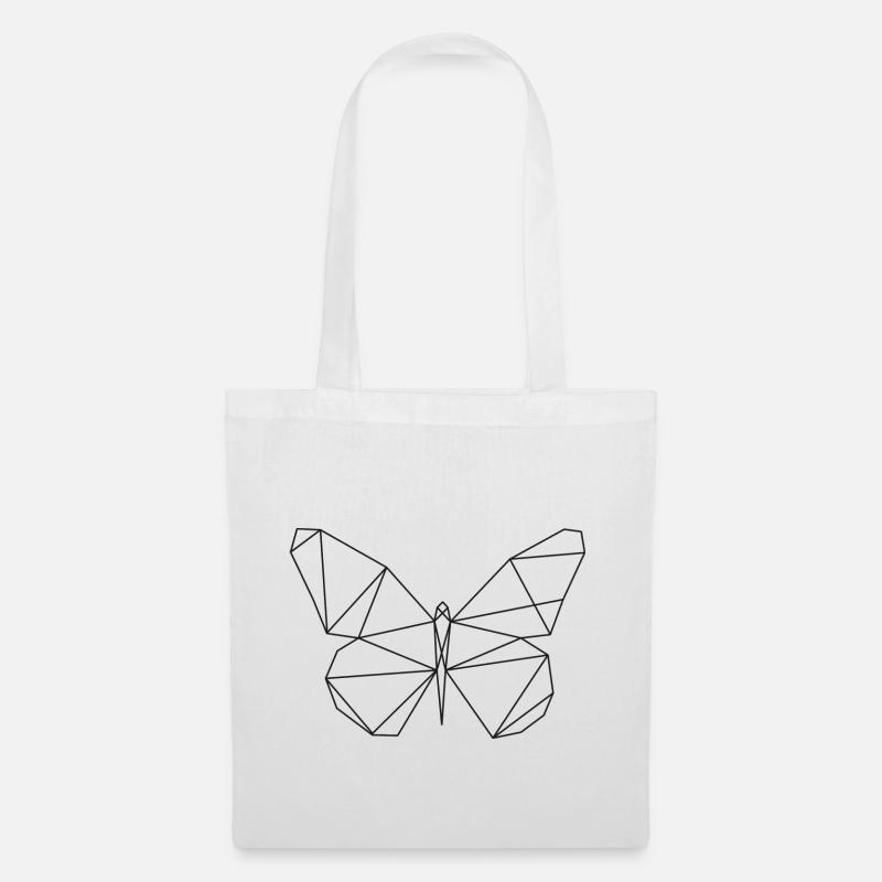 papillon - Sac en tissu - blanc