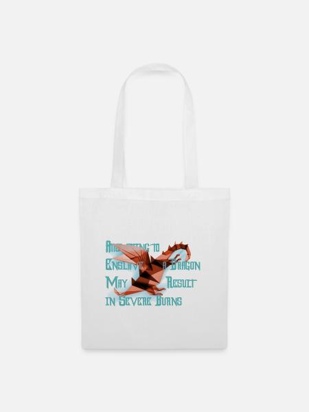 Kind Dragon - Tote Bag - white
