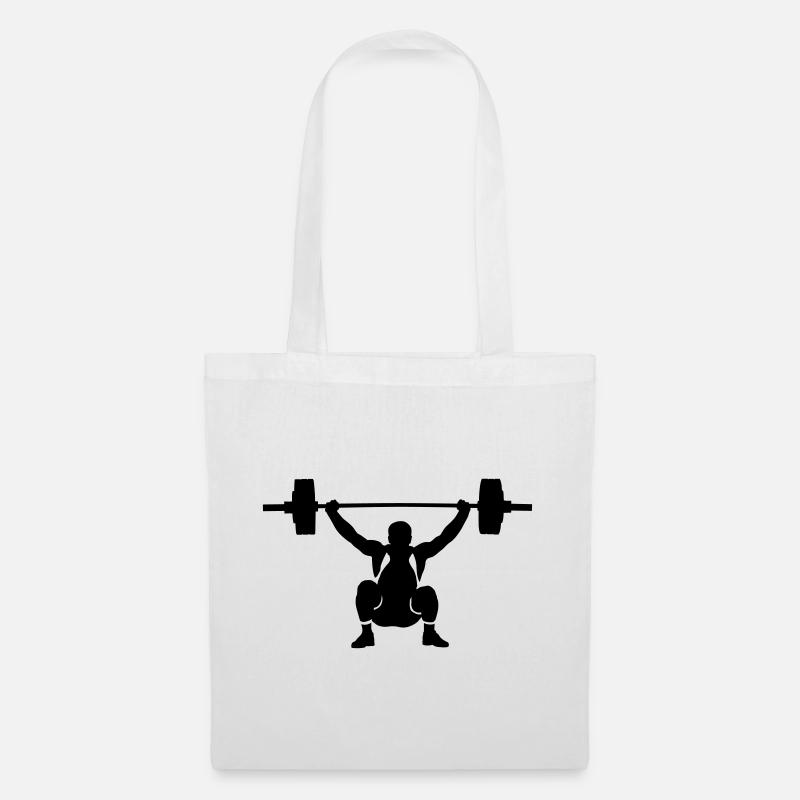 weightlifter - Tote Bag - white