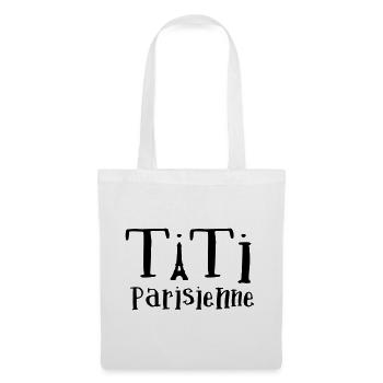 Titi parisienne - Sac en tissu - blanc - Devant