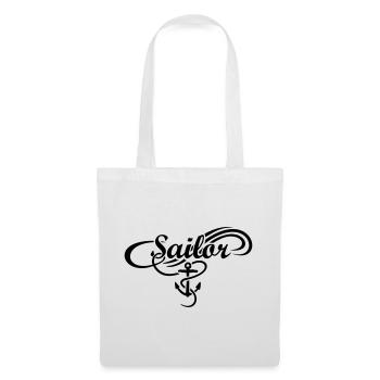 Sailor Waves Anchor Sail Sailing - Tote Bag - white - Front