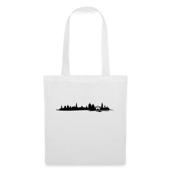 Skyline Venedig Wasser - Stoffbeutel - Weiß - Vorne