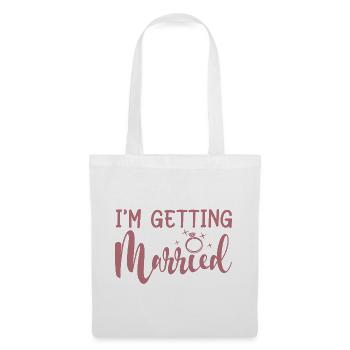 Ich bin immer verheiratet - Bachelorette Party Geschenk - Stoffbeutel - Weiß - Vorne