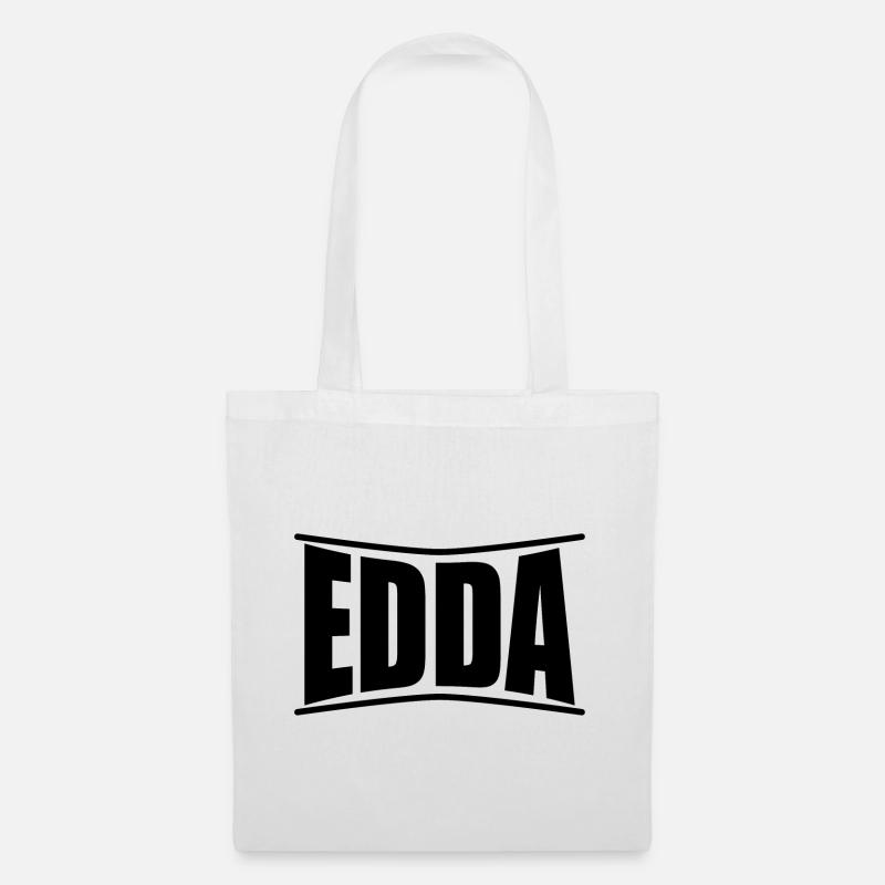 T-Shirt Edda T-Shirt Geschenkidee - Stoffbeutel - Weiß