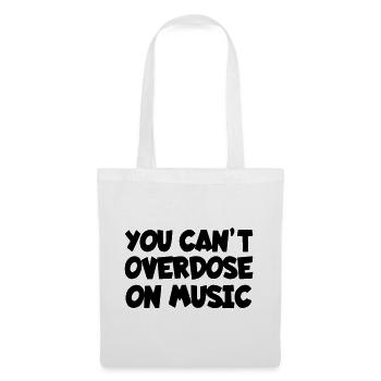 On n’en a jamais assez de musique # - Sac en tissu - blanc - Devant