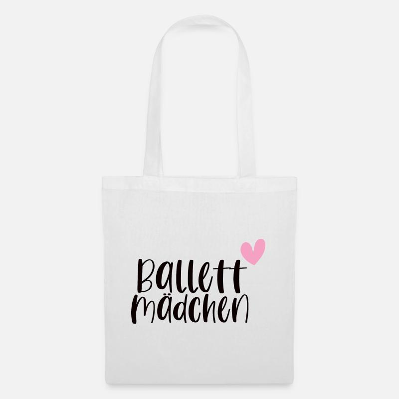 Ballett Mädchen Ballerina Balletttänzerin Geschenk - Stoffbeutel - Weiß