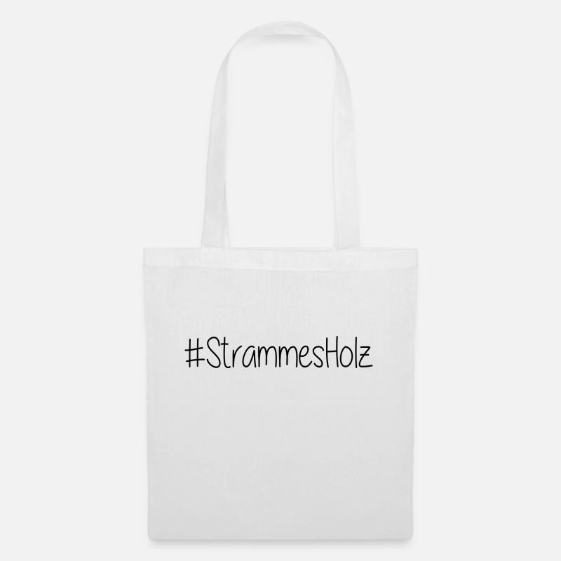 #StrammesHolz - Stoffbeutel - Weiß