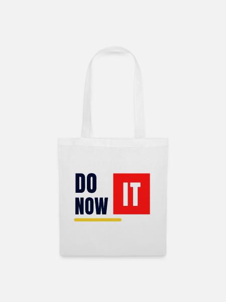 DO IT NOW - Stoffbeutel - Weiß
