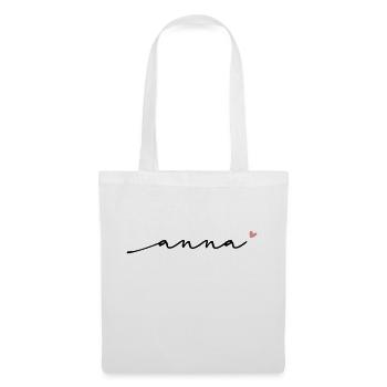 Anna Cursive Name - Tote Bag - white - Front