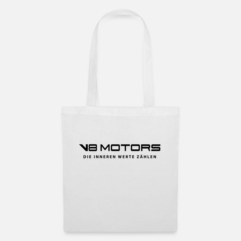 V8-motorer - de indre værdier - Mulepose - hvid