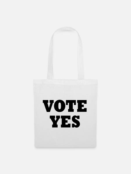 Vote yes - Stoffbeutel - Weiß