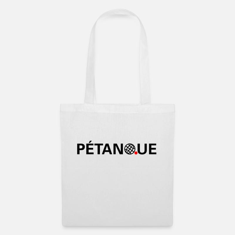 Petanque - Stoffbeutel - Weiß