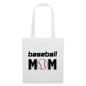 Maman de baseball - Sac en tissu - blanc - Devant