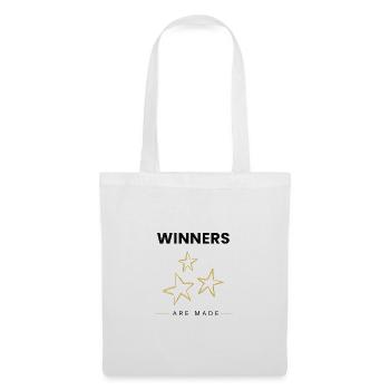 Winners Are Made Minimal Motivational Quote - Tote Bag - white - Front